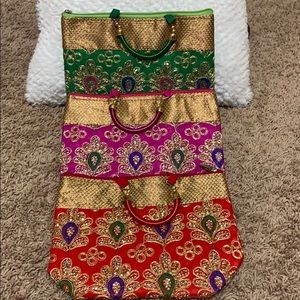 3 Indian Pakistani Ethnic bags purses